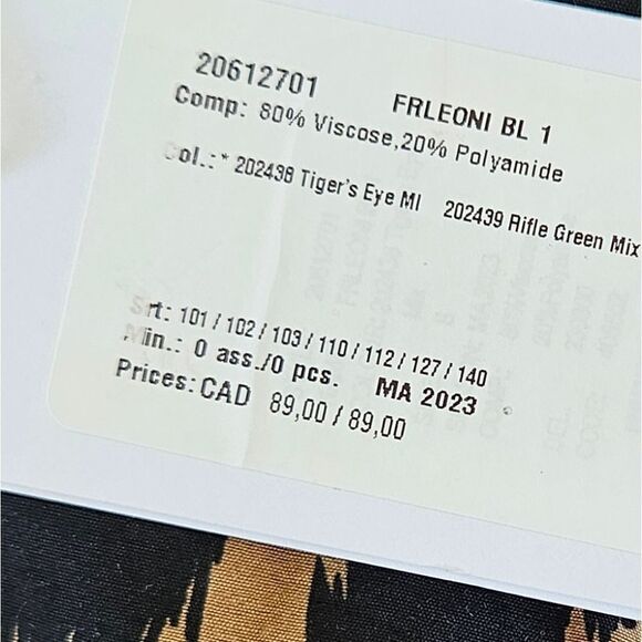 💝Nwt fransa Tigers eye blouse - Picture 8 of 9